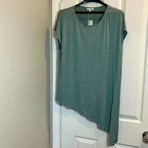 NWT Max Studio Wear It 2 Ways Top Cap Sleeve Lagenlook Casual Basics Coastal XL - Picture 1 of 13